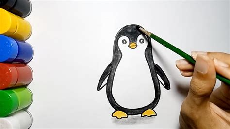 How To Draw Penguin Easy Step By Step Youtube