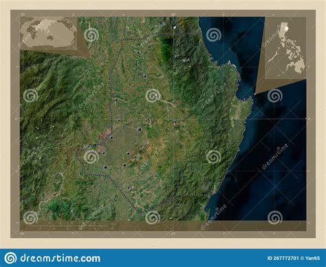 Isabela Philippines High Res Satellite Major Cities Stock