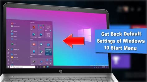 How To Reset Start Menu To There Original Default Settings On Windows