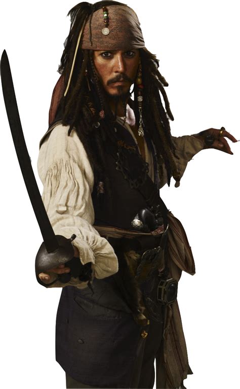 Captain Jack Sparrow Pirates Of The Caribbean Png2 By