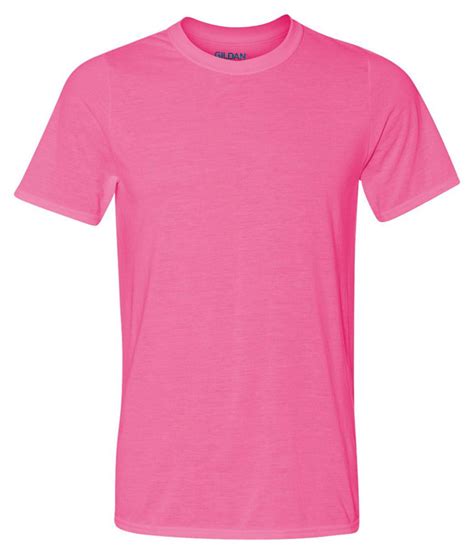 gildan 42000 men s performance t shirt safety pink 2x large