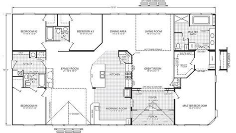 Generally, the size of a manufactured home and the pieces it comes in have a significant many triple wide are big enough to house an entire family because they have many bedrooms and bathrooms. Triple wide floor plans | House/outdoor/decor. | Pinterest ...