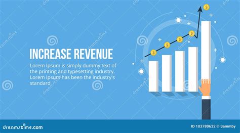 Increase Revenue Business Profit Increase Sales Graph Vector