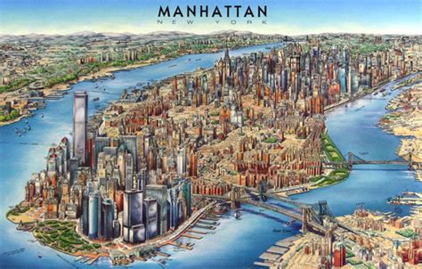 News Tourism World Manhattan City Map Pictures