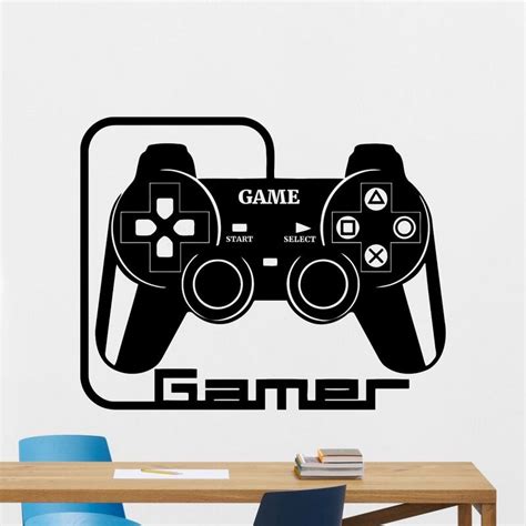 Dctal Game Handle Sticker Gamer Decal Gaming Posters Gamer Vinyl Wall