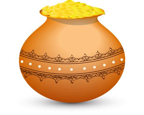 Golden Pot Magical Coin Free Vector Graphic On Pixabay