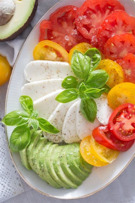 Maybe you would like to learn more about one of these? Tomato Avocado Mozzarella Salad with Basil - Insalata ...