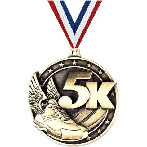 5k Medals 2 Gold Diecast 5k Medal Award 1 Pack