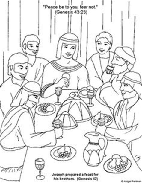 Joseph and his coat of many colors puzzles cryptogram. Joseph and His Brothers Coloring Page | Sunday school ...