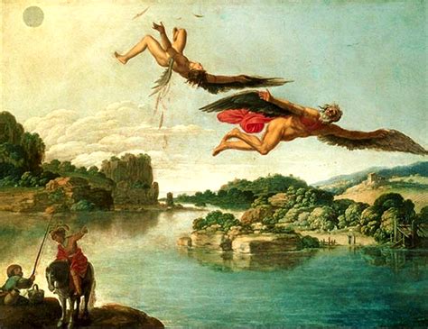 Fall Of Icarus Ancient Paintings Framed Art Prints Art