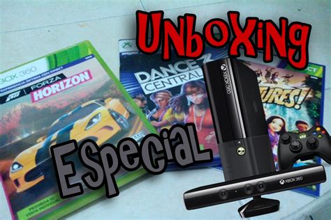 Unboxing Xbox 360 E 4 Gb Forza Horizon Dance Central 3