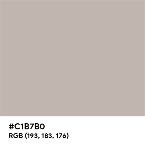 Silver Gray Color Hex Code Is C1b7b0