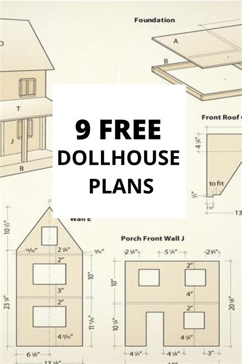 Printable Dollhouse Blueprints Woodworking Plans Printable World Holiday