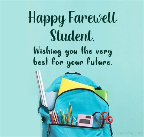 80 Best Farewell Messages For Students Wishesmsg Farewell Message To