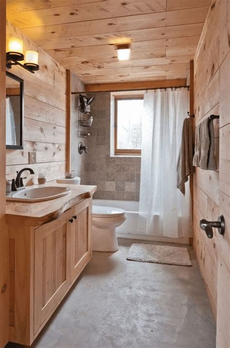 116 rustic and farmhouse bathroom ideas with shower ~ cabin bathrooms rustic