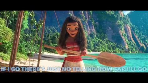 Disney Moana Sing Along How Far Ill Go Lyrics Youtube