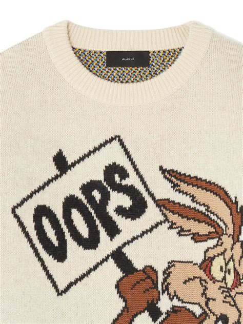 Wile E And Road Runner Sweater In Neutrals Alanui Official Website