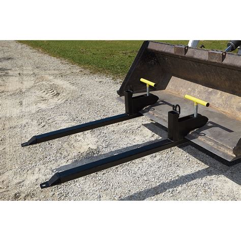 Load Quip Steel Bucket Forks — 2800 Lb Capacity Black Model 29211768 Northern Tool
