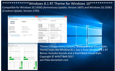 Windows 8.1 RT Theme for Windows 10 by WIN7TBAR on DeviantArt