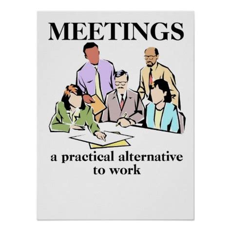 meetings office humor workplace funny print poster office humor office humour