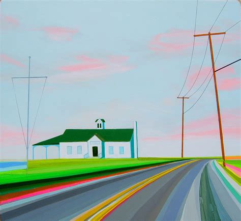 Technicolour and neon sunset paintings inspired by America's Long