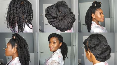 6 Natural Hairstyles For Medium To Long 4c Hair Styling Stretched
