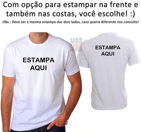 Camisetas Algodão Com Estampa Personalizada No Elo7 Use Use Camisetas