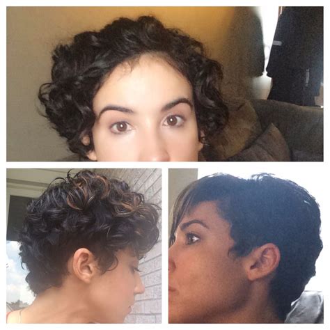 Curly Pixie Grow Out Curly Pixie Hairstyles Short Curly Hair Hair