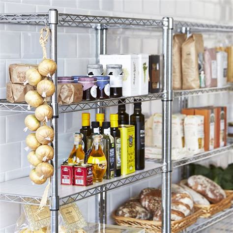Ensure that everything has it's proper place and stays organized with kitchen shelves. Pantry Heaven - Chrome Wire Shelving -- Shopfitting ...