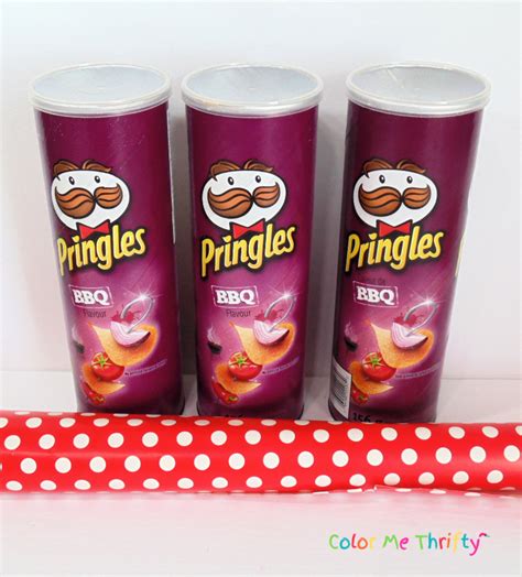 Decoupaged Pringles Can Makeover Color Me Thrifty