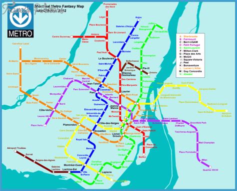 Montreal Metro Map Travelsfinderscom