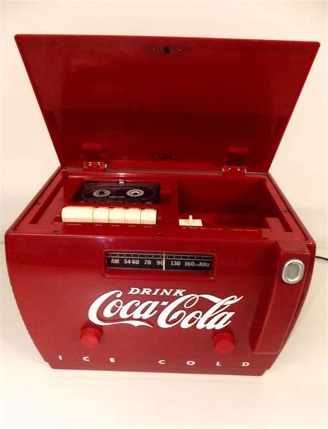 nostalgische coca cola cooler radio cassette speler catawiki