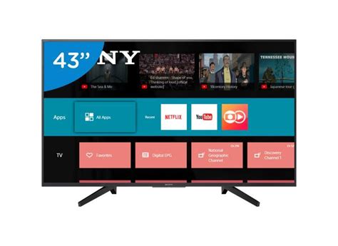 Smart Tv Led 43 Sony 4k Hdr Kd 43x70 Com O Melhor Preço é