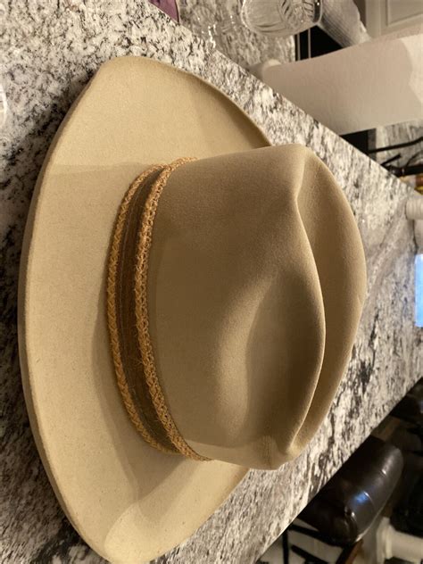 Vtg Stetson Kavleys 3x Beaver Tan Beige Cowboy Hat Size 7 12 Western