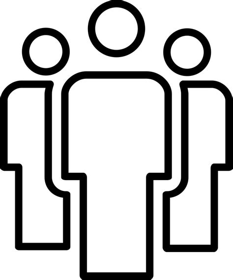 People Outline Icon Png Transparent Png 428023 Dlfpt