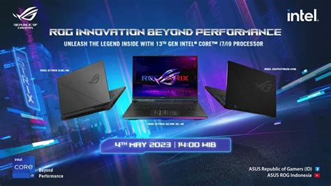 Asus Rog Resmi Merilis Deretan Laptop Gaming Terbaru 2023 Pemmzchannel