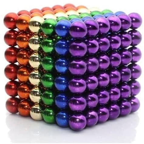 216 Piece Colorful Magnetic Ball Set Incredibly Addictive To Play And