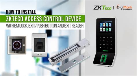 How To Install Zkteco Access Control Device With Em Lock Exitpush