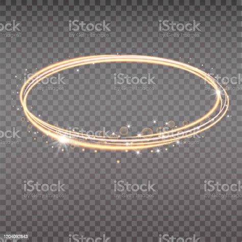 Bright Halo Abstract Glowing Circles Light Optical Effect Halo On