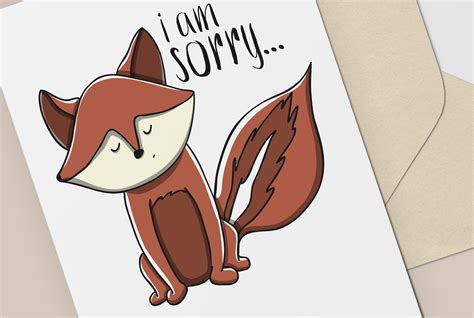 Im Sorry Card Apology Card Cute Sorry Card Cute Etsy