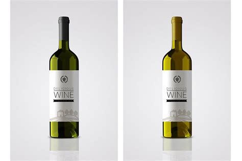 Present your design of wine label bottle in a photorealistic look with this free mockup. 25+ Wine Label Mockup PSD Free Download - Graphic Cloud