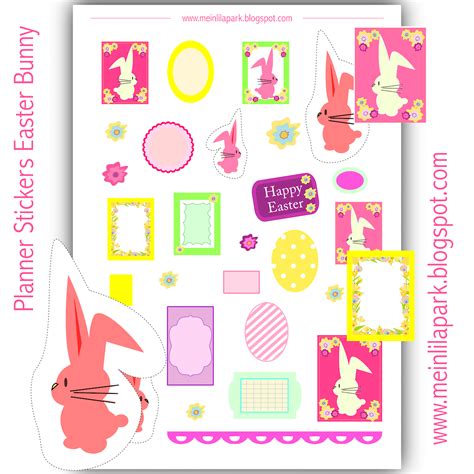 Free Printable Easter Planner Stickers Ausdruckbare Agendasticker