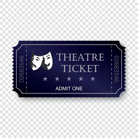 Theatre Ticket Vector Illustration Vector Art At Vecteezy