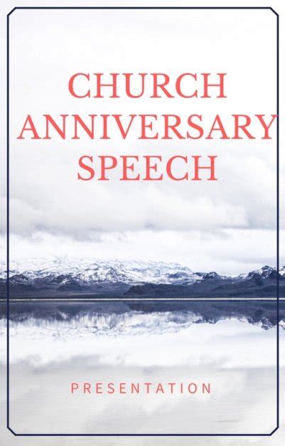 Church Anniversary Speeches Here Is A Sample Speech To Look At