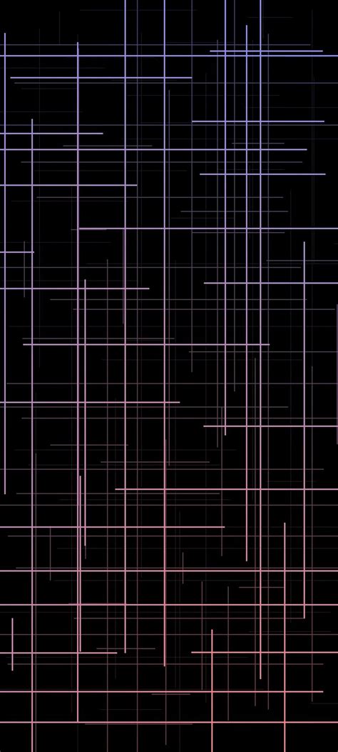 Abstract Lines On Black Background Wallpaper 720x1600