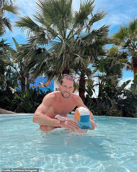 Bikini Clad Lottie Tomlinson Soaks Up The Sun Poolside With Son Lucky