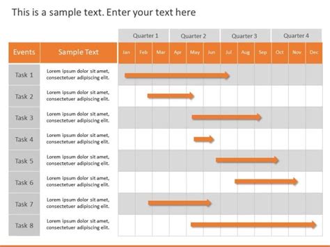 Editable Gantt Chart Powerpoint Template Slideuplift