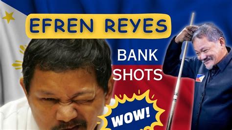 Efren Bata Reyes Incredible Bank Shot Highlights Youtube