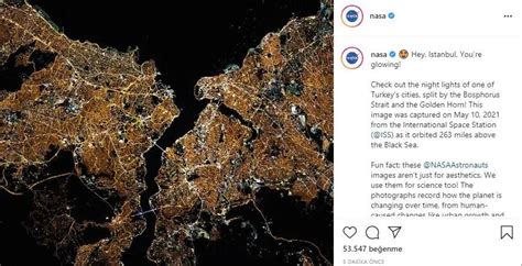 NASA Hey İstanbul parlıyorsun Güncel Haberler Bursadabugun com
