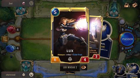 Lux Level Legends Of Runeterra Mobile Interface In Game